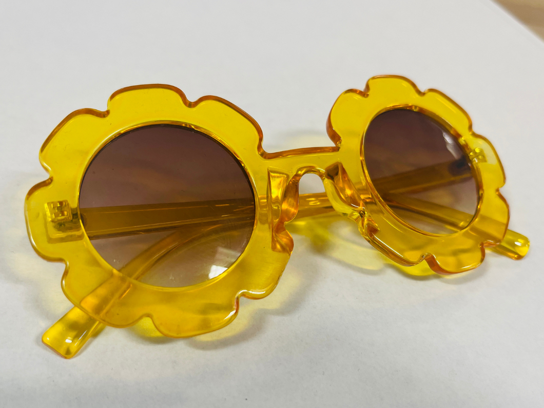 Flower Sunglasses - Yellow